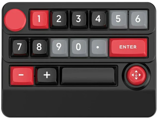 Alt view image 3 of 3 - 15 Key Programmable Mechanical Keyboard Hot Swap Mini Joystick Gaming Keyboard 1000mAh Wired Macro Keypad for Computer PC Laptop