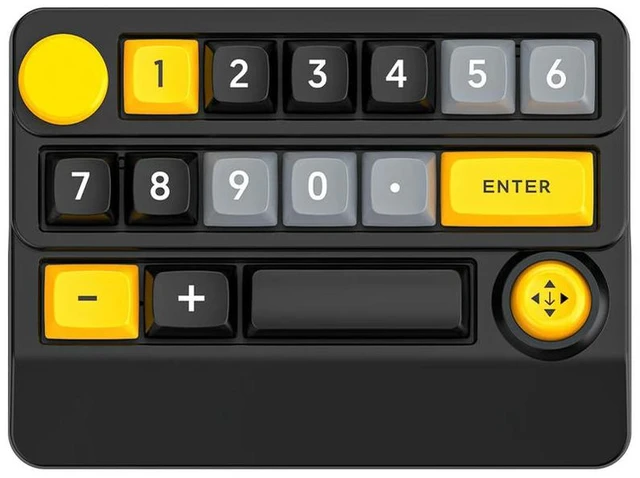Alt view image 2 of 3 - 15 Key Programmable Mechanical Keyboard Hot Swap Mini Joystick Gaming Keyboard 1000mAh Wired Macro Keypad for Computer PC Laptop