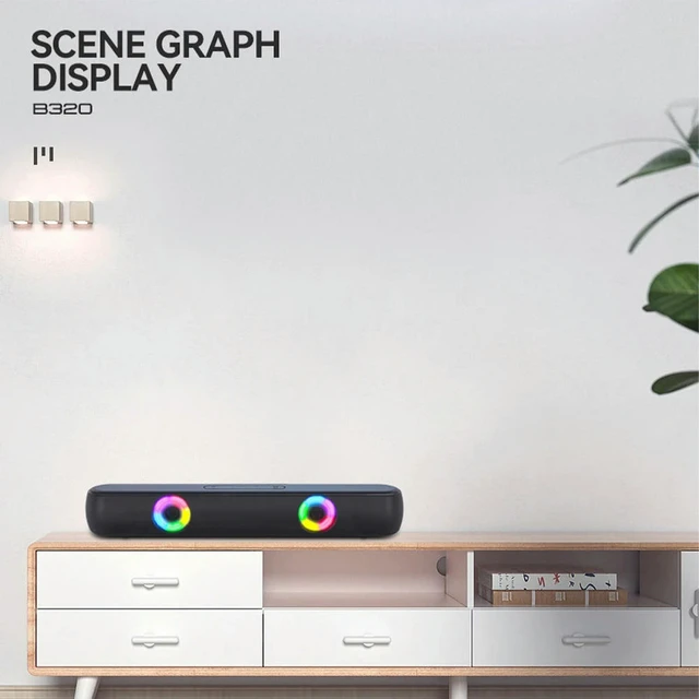 Alt view image 6 of 6 - BT5.0 Ultra Loud Speakers USB Charging Hi-Fi Gaming Speaker Soundbar Speaker for Outdoor Travel Picnic
