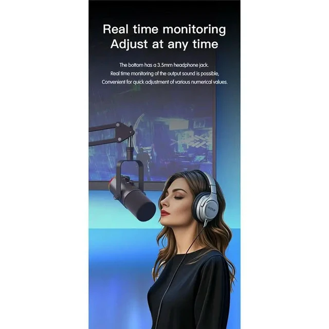 Alt view image 5 of 6 - RGB Gaming Microphone USB Dynamic Computer Condenser MIC For Podcast Live Streaming Gaming White