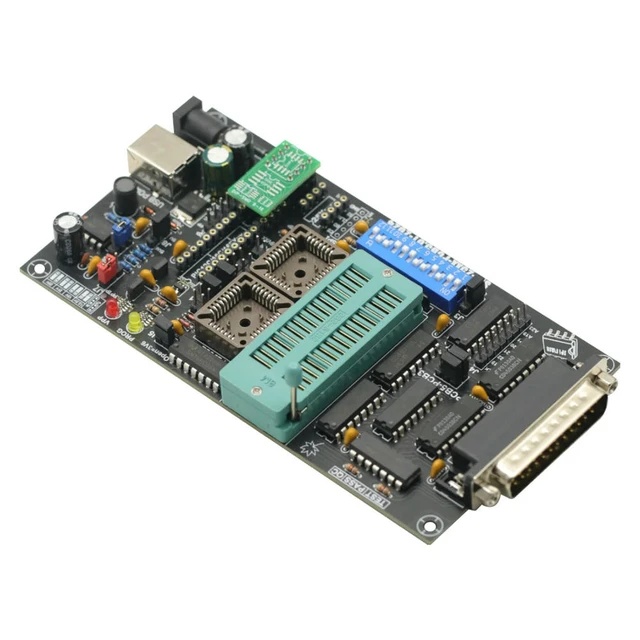 Alt view image 6 of 6 - SPI 25xx PCB5.0T-2021 Willem EPROM programmer, BIOS009 PIC,support 0.98d12,promotion clip PLCC32+SOIC 8 pin adapter
