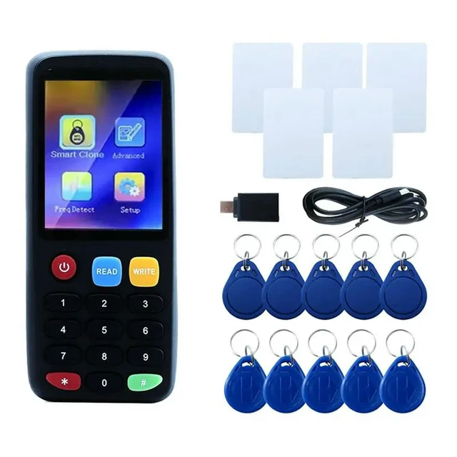 Alt view image 4 of 4 - RFID Writer X7 RFID Copier Frequency Card Reader ID IC Elevator Card RFID Reader Writer For Access Control System