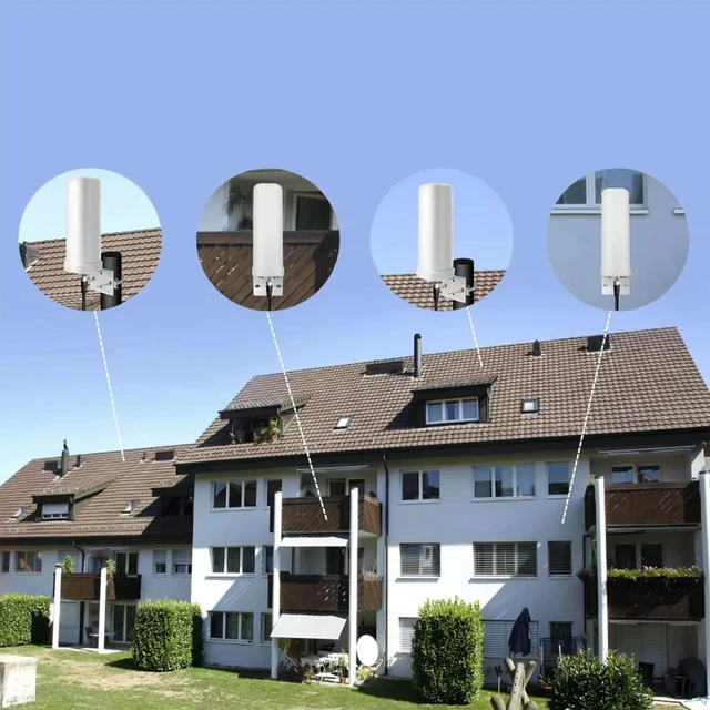 Alt view image 5 of 6 - 600 Miles HDTV Digital Antenna ABS Signal Amplified TV Antenna Wear Resist HD 4K Digital TV Antenna for Roof Utility Pole RV