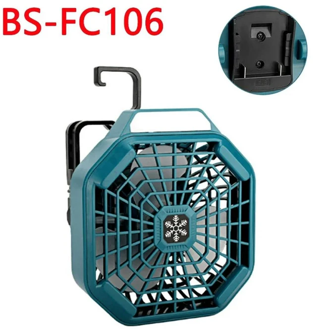 Alt view image 4 of 6 - Outdoor Fan for Bosch 18V Lithium Batteries with 3 Energy-saving Speed Settings Ideal for Home,Camping and Workplaces