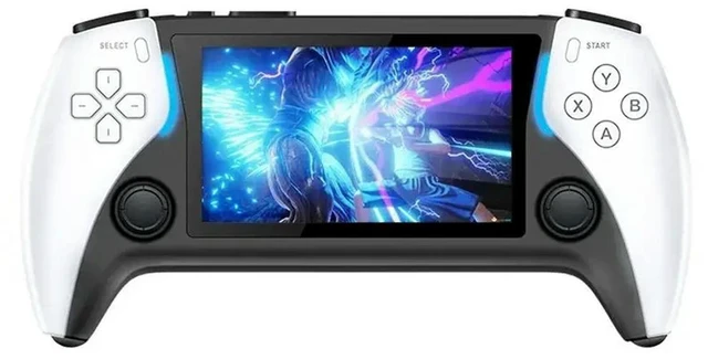 Alt view image 4 of 6 - 8G 2000+Games Project X Pocket Video Game Console 4.3 Inch IPS Screen Support PS1 Gaming Dual Speaker Stereo Durab
