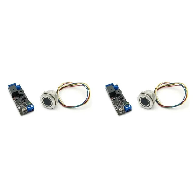 Alt view image 4 of 6 - 2X KL202+R503 Fingerprint Controller Kit DC12V Low Power Consumption Fingerprint Control Board Fingerprint Module