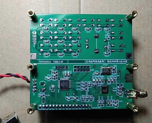 Alt view image 6 of 6 - ADF4351 Signal Source VFO Variable-Frequency Oscillator Signal Generator 35MHz to 4000MHz Digital LCD Display DC 4.5V-5.5V