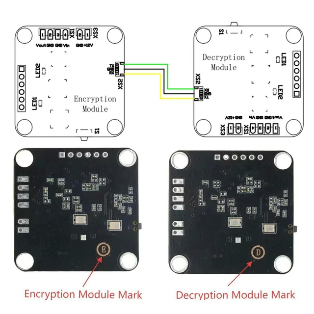 Alt view image 4 of 6 - Video Scrambler TX Encryption and RX Decryption Module Kit Scrambling And Descrambling Module for TX / RX Accessories
