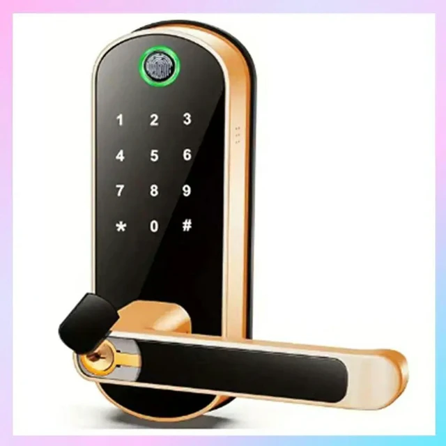 Alt view image 4 of 6 - Tuya Fingerprint Door Lock App Remote Control Keyless Digital Touchscreen Lock IP67