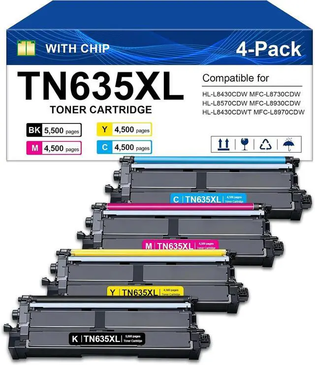 Alt view image 6 of 7 - TN635XL TN635 TN635XXL Toner Cartridge Compatible for Brother TN635XL TN635
