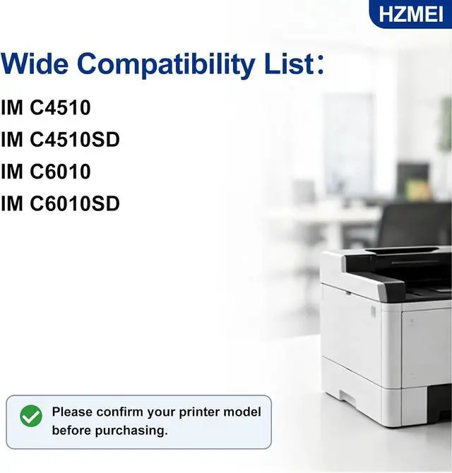 Alt view image 3 of 7 - High Yield IM C4510 IM C6010 Toner Cartridge with New Chip