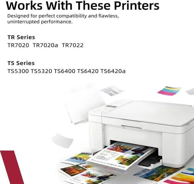 Alt view image 2 of 7 - 260XL 261XL Black Color Ink Cartridge Replacement for Canon PG-260 CL-261 PG260 CL261 XL Combo Pack for Cannon TR7020 TR7020a TR7022 TS6420 TS6400 TS5300 TS5320 TS6420a Printer, 2-Pack