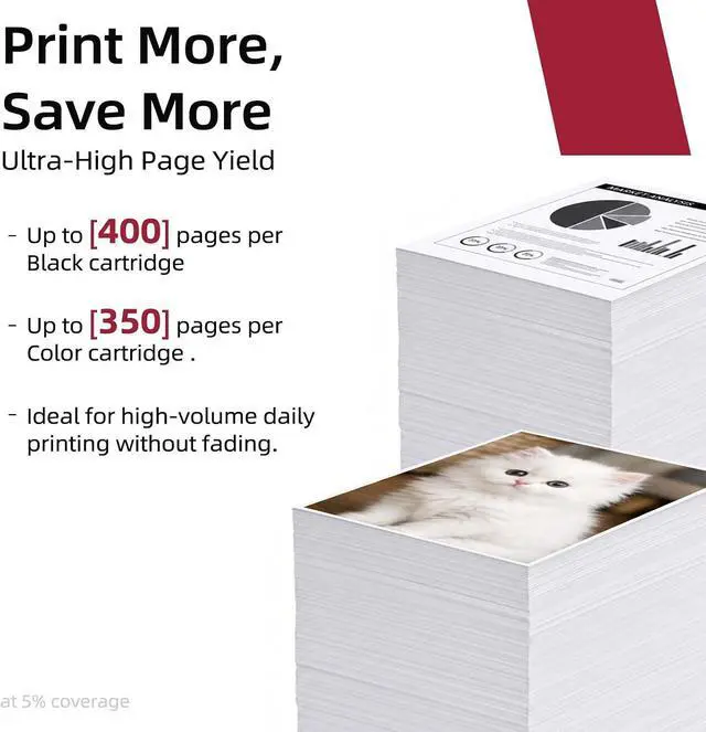 Alt view image 3 of 7 - 260XL 261XL Black Color Ink Cartridge Replacement for Canon PG-260 CL-261 PG260 CL261 XL Combo Pack for Cannon TR7020 TR7020a TR7022 TS6420 TS6400 TS5300 TS5320 TS6420a Printer, 2-Pack