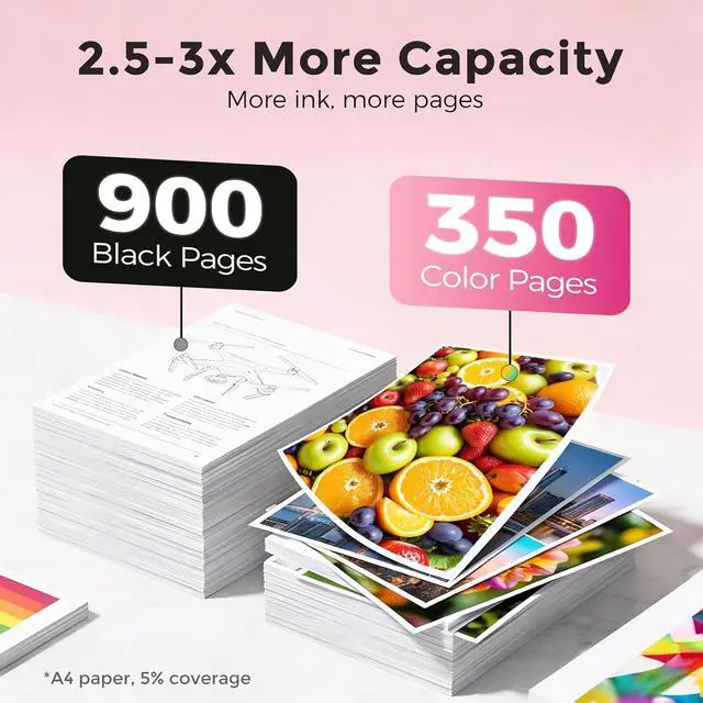 Alt view image 3 of 7 - 275XL 276XL Ink Cartridges Replacement for Canon Ink 275 276 XL PG-275 CL-276 (2-Black, 1-Color, 3-Pack) for TR4700 TR4720 TS3700 TS3722 TS3522 TR4722 TS3500 TS3520 TS3720 TR4723 TR4725 Printers