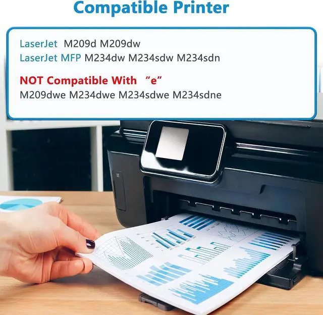 Alt view image 2 of 7 - 134A Black Toner Cartridges Replacement for HP 134 134X W1340A W1340X, Compatible with LaserJet Pro MFP M234dw M234sdn M234sdw Printers and LaserJet M209dw M209d Printers High Yield (2-Pack Black)