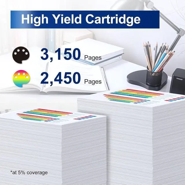 Alt view image 4 of 7 - 206X Toner Cartridges 4 Pack High Yield Compatible for HP Pro MFP M283fdw