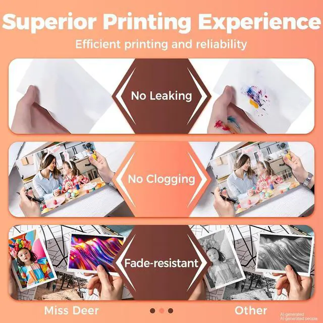 Alt view image 2 of 7 - Miss Deer 923 Ink Cartridges for HP OfficeJet Pro 8130e 8135e Printer HP923