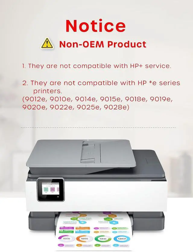 Alt view image 2 of 7 - Kuva 962XL Ink Cartridges Combo Pack Replacement for HP 962XL (4 Pack)