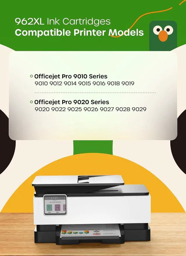 Alt view image 3 of 7 - Kuva 962XL Ink Cartridges Combo Pack Replacement for HP 962XL (4 Pack)