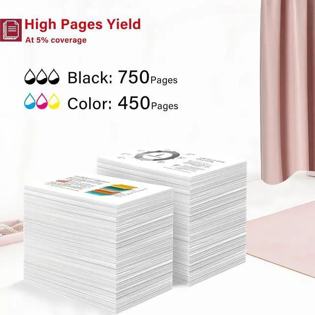 Alt view image 2 of 7 - PG-295XXL CL-286XXL Combo Pack Ink Cartridges Compatible for Canon PG-295 XXL Black CL-286 XXL Color, Printer Ink for Canon 295 and 286 Ink Work with Canon TR7120, TS6520, TS4320 Inkjet (2-Pack)