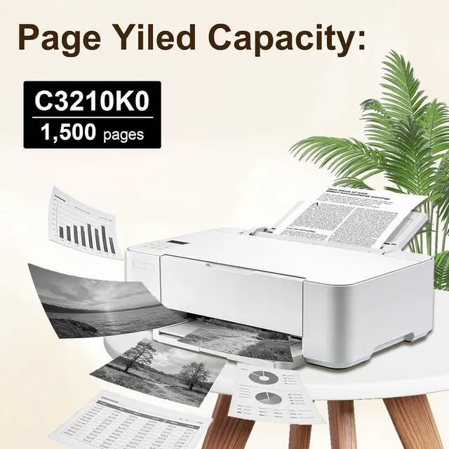 Alt view image 3 of 5 - C3210K0 MC3326 C3224 Toner Cartridges (Black,with Chip) 1-Pack Compatible for Lexmark C3210 MC3226 Black Toner Cartridges C3210K0 Work for C3326 MC3326 C3426 MC3426 Printer(1,500 Pages)
