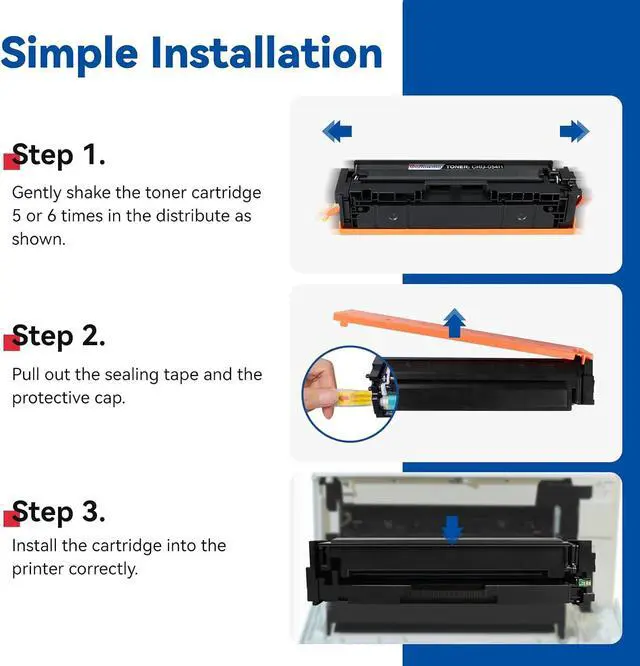 Alt view image 5 of 6 - 054H Toner Cartridge Set 4 Pack Replacement for Canon 054 High Capacity