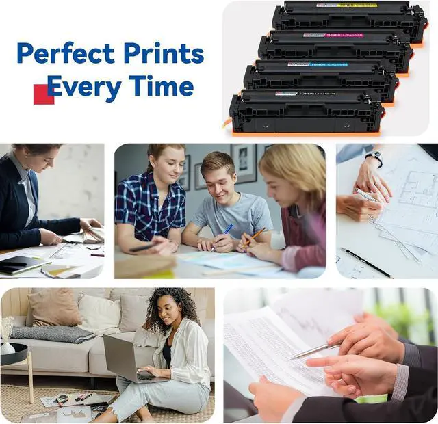 Alt view image 6 of 6 - 054H Toner Cartridge Set 4 Pack Replacement for Canon 054 High Capacity