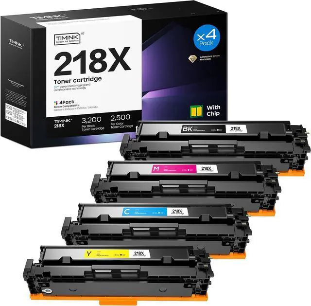 Main image of 218X W2180X Toner Cartridges 4 Pack for Color LaserJet Pro