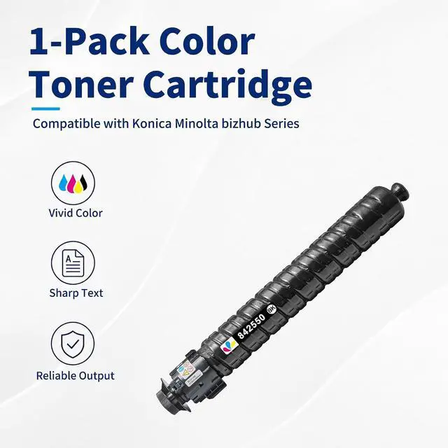 Alt view image 2 of 7 - 842550 Black Toner Cartridge Compatible with Ricoh IM C3010 IM C3510 IMC3010 IMC3510 IM C3510SD Printer, Black, 1-Pack