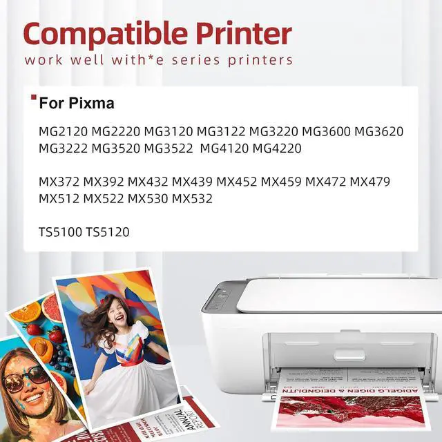 Alt view image 2 of 6 - PG-240 XL 240XL Black Ink Cartridge Compatible for Canon 240XL Black Ink Cartridge PG240 PG-240XL for Canon PIXMA MG3620 MG3600 MG5120 MG3520 TS4120 MG2120 MX472 MX452 MX512 MX532 Printer (2 Black)