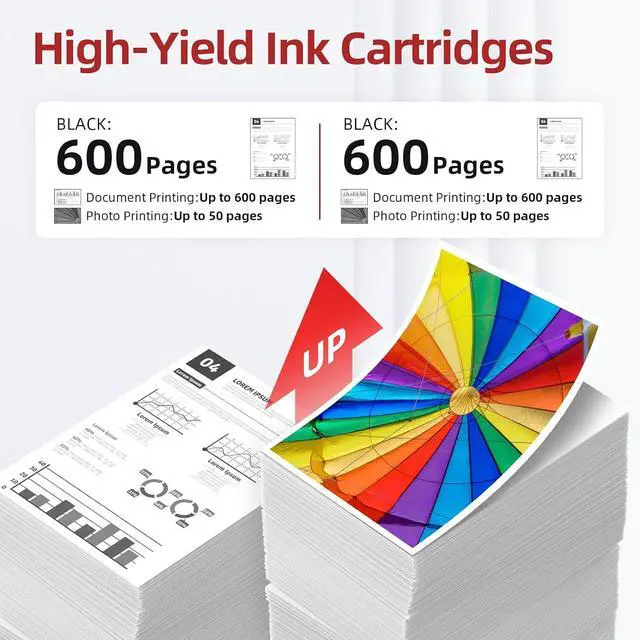 Alt view image 3 of 6 - PG-240 XL 240XL Black Ink Cartridge Compatible for Canon 240XL Black Ink Cartridge PG240 PG-240XL for Canon PIXMA MG3620 MG3600 MG5120 MG3520 TS4120 MG2120 MX472 MX452 MX512 MX532 Printer (2 Black)