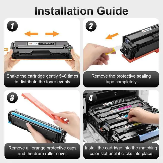 Alt view image 5 of 7 - 206A Toner Cartridge Replacement for HP 206A 206X M283fdw M283cdw M255dw