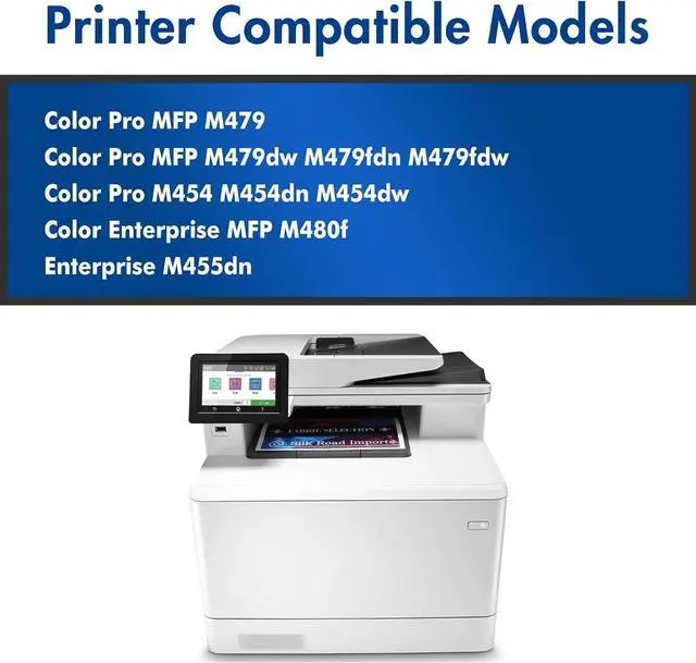 Alt view image 2 of 6 - 414A Toner Cartridges 4 Pack for HP 414X High Yield MFP M479fdw with Chip
