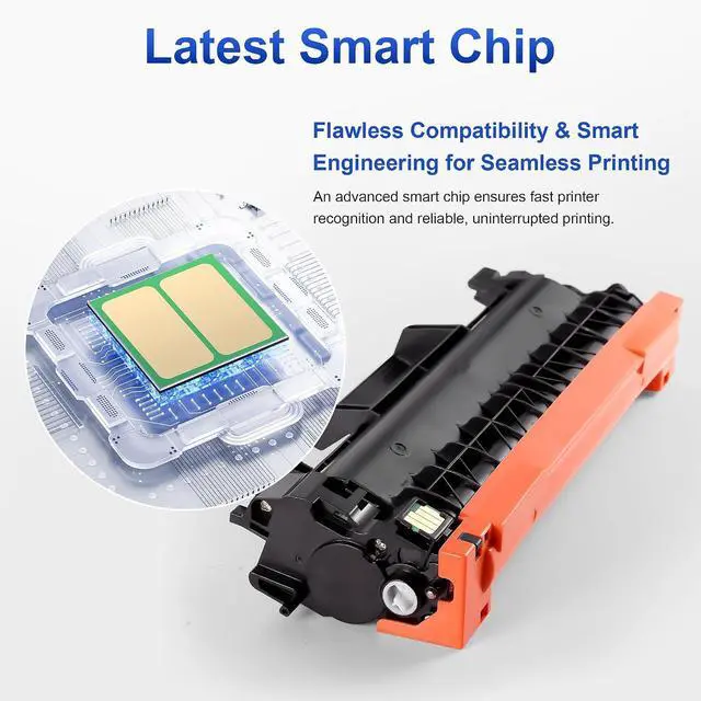 Alt view image 5 of 7 - TN760 TN730 Replacement for Brother TN760 TN730 4PK Black Toner Cartridges