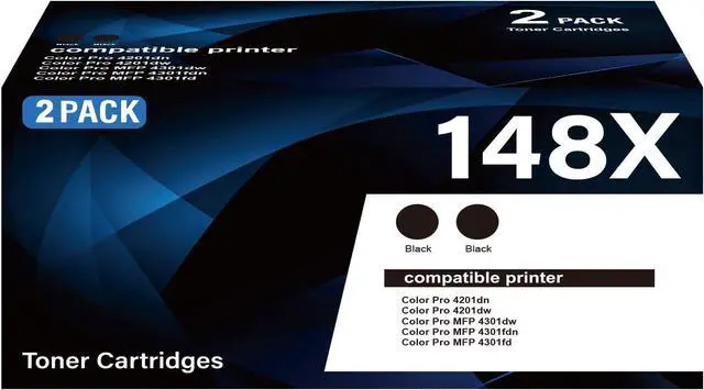 Main image of 148X Toner Cartridge with Chip Replacement for HP 148X W1480X 148A W1480A for HP LaserJet Pro MFP 4101fdw 4101fdn Toner HP LaserJet Pro 4001n 4001dw 4001dn High Yield Toner Printer(2 Pack)