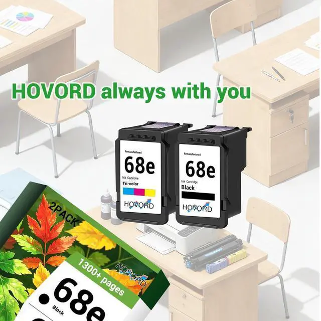 Alt view image 4 of 5 - 68E Ink Cartridge Replacement for HP 68e Works 6100e 6500e Series