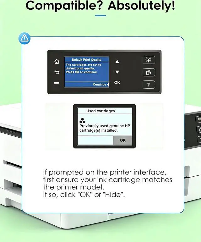Alt view image 5 of 7 - GILIMEDIA 64XL Black Color Ink Cartridge Compatible for HP 64 Ink, 2 Pack