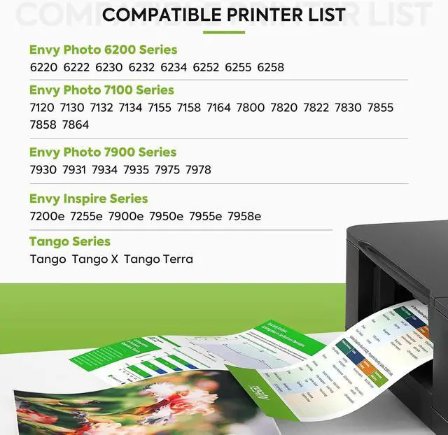 Alt view image 2 of 7 - TESEN 64XL Ink Cartridge Combo Pack Black and Color