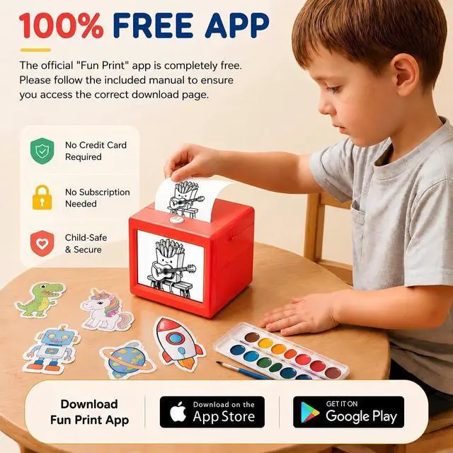 Alt view image 6 of 7 - AI Voice Sticker Maker for Kids, Mini Inkless Thermal Printer, Portable Sticker Printer Machine Box for DIY Crafts, Journaling & Doodles, Birthday Toy Gift for Boys and Girls Ages 3+