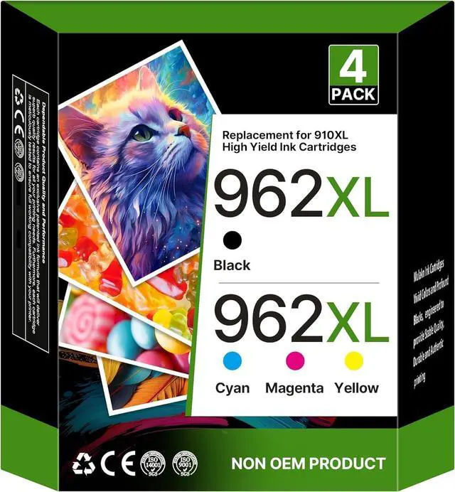 Main image of 962 962Xl Ink Cartridges Combo Pack Compatible with HP 962Xl 962 Ink 4 Pack