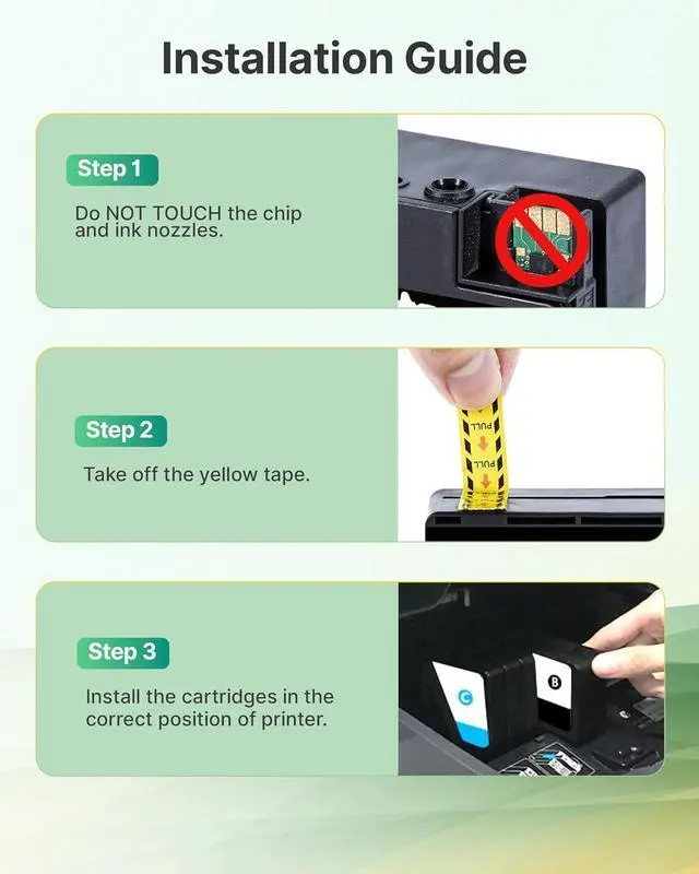 Alt view image 4 of 6 - 962 962Xl Ink Cartridges Combo Pack Compatible with HP 962Xl 962 Ink 4 Pack