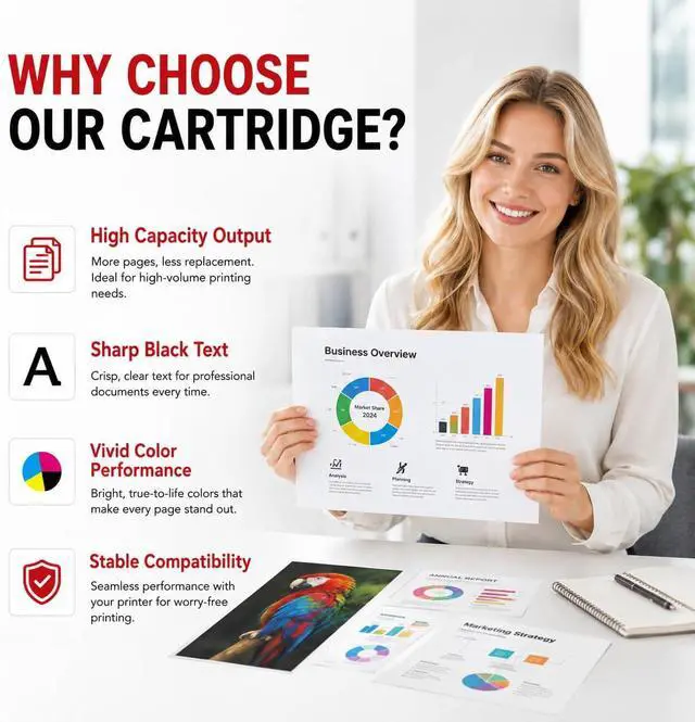 Alt view image 4 of 7 - 055 Toner Cartridges Compatible MF743cdw Toner Replacement for Canon 055