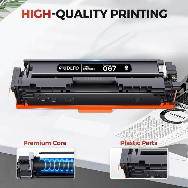 Alt view image 7 of 7 - 067 Black Toner Cartridge Work for Canon MF654cdw Toner Cartridges 2 PACK