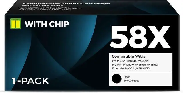 Main image of 58X Toner Cartridge Black Compatible for 58X hp Toner Cartridge (1 Pack)