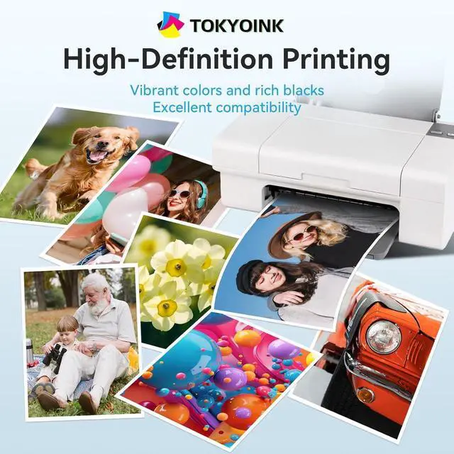 Alt view image 6 of 7 - TOKYOINK 68XL Ink Cartridge Black/Color Combo Pack Compatible for HP Ink 68