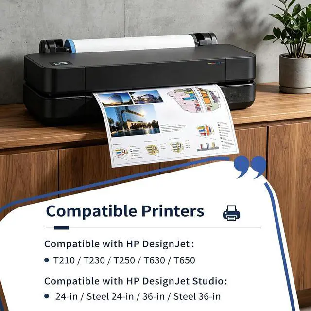 Alt view image 2 of 7 - 712XL 712 Ink Cartridges High Yield Compatible Replacement for HP 712XL 712 Ink Cartridges Combo Pack Works with HP DesignJet T210 T230 T630 T650 Printer (Black, Cyan, Yellow, Magenta, 4 Pack)