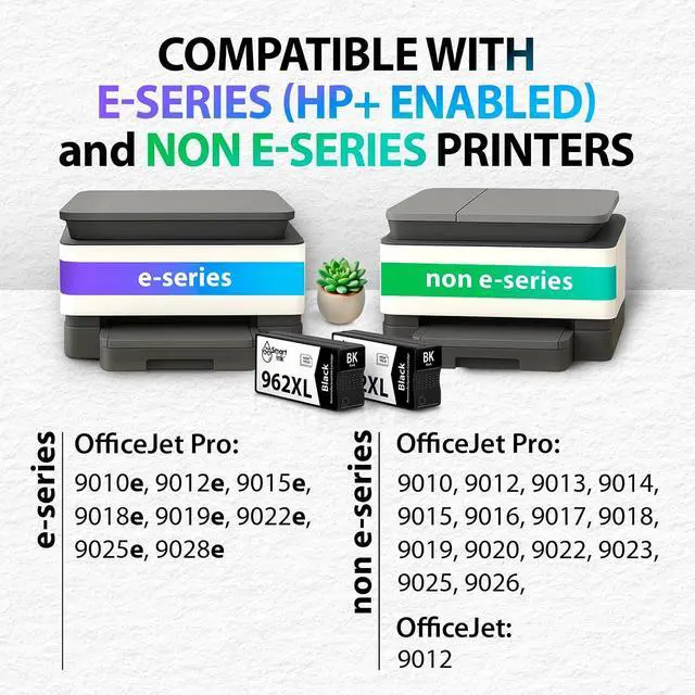 Alt view image 2 of 7 - Smart Ink Remanufactured Ink Cartridges Replacement for HP 962 XL 962XL (2 Black, Combo Pack) for OfficeJet Pro 9015e 9018e 9025e 9012e 9019e 9022e 9010e 9028e 9015 9010 9018 9012 9025 9020 Printer