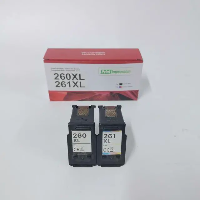 Main image of Compatible Replacement Ink 260XL and 261XL Ink Cartridges for Printer Ink 260 and 261 Combo Pack PG-260 CL-261 Use for TR7020a TR7020 TR7022 TS6420a TS6420 TS5320 (Black, Color)