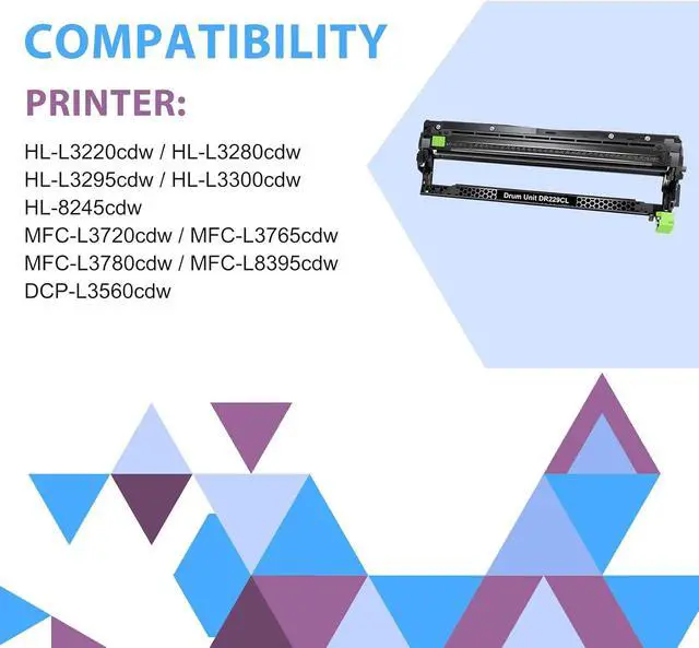 Alt view image 2 of 7 - DR229CL Drum Unit 4-Pack for Brother DR229CL DR229 DR-229CL Printer