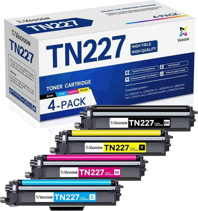 Main image of TN227 Toner Cartridge Set 4PK Compatible for Brother HL-L3210CW,BK/C/M/Y